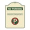 Signmission No Parking Private Property W/ No Parking Heavy-Gauge Aluminum Sign, 24" x 18", TG-1824-23799 A-DES-TG-1824-23799 - alternate 1